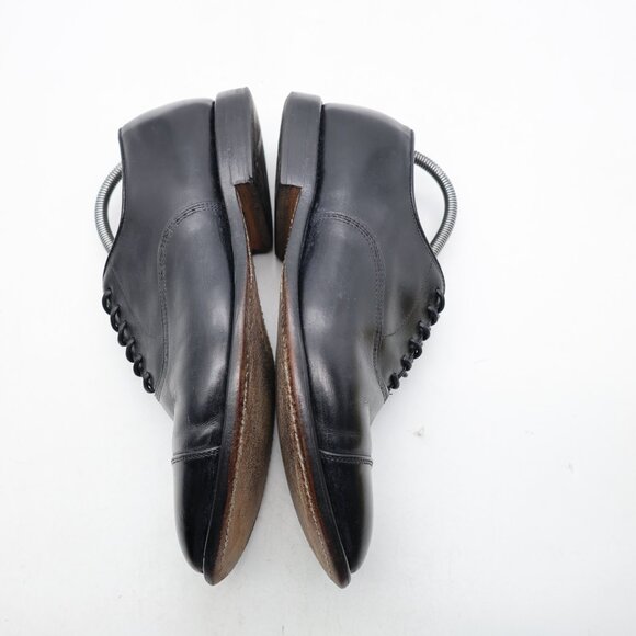 Allen Edmonds Park Avenue Men's 9.5 E Cap Toe Oxford Dress Black Leather USA - Picture 8 of 15